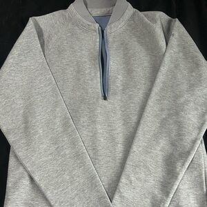 adidas Men's Gray Zip-Up Sweater